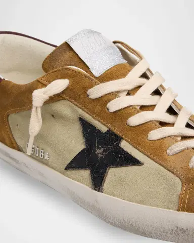 Golden Goose Men's Super-Star Suede Low-Top Sneakers | Thumbnail 6