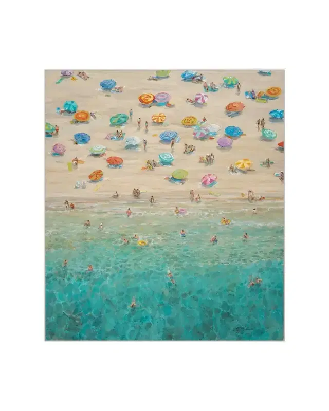 RFA Fine Art "Beach Party" Giclee on Gallery-Wrapped Canvas by H. Scott