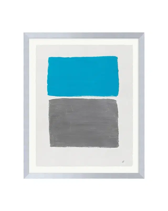 RFA Fine Art "Platinum Sky 3" Framed Acrylic Painting by Deborah Fine