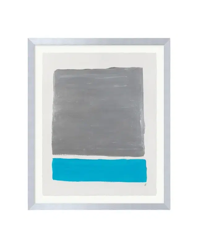 RFA Fine Art "Platinum Sky 1" Framed Acrylic Painting by Deborah Fine