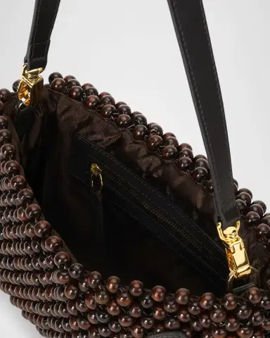 Staud Timmy Beaded Shoulder Bag | Thumbnail 3