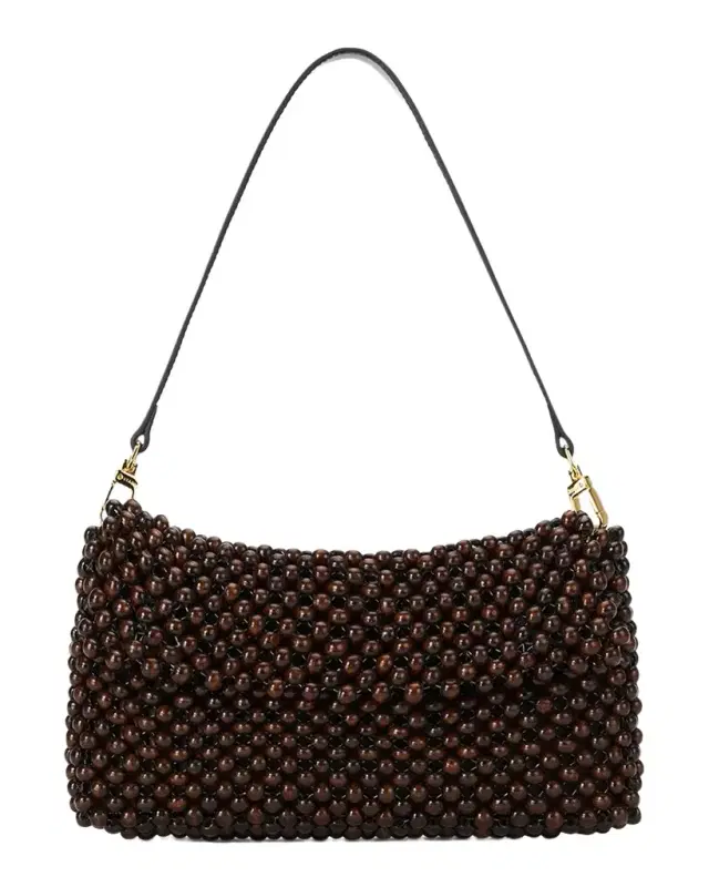 STAUD Timmy Beaded Shoulder Bag