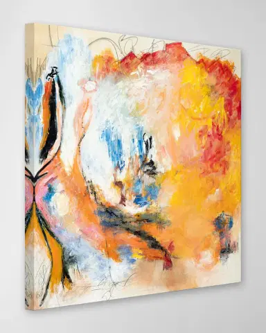 RFA Fine Art "Orange Abstract" Hand-Embellished Giclee by Lara Brooke | Thumbnail 3 RFA Fine Art "Orange Abstract" Hand-Embellished Giclee by Lara Brooke | Thumbnail 3