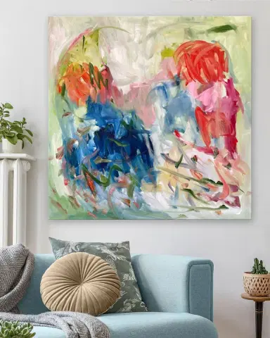 RFA Fine Art "Happy" Hand-Embellished Giclee by Kate Baldock | Thumbnail 2