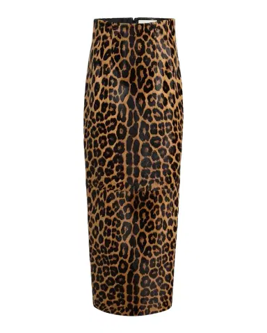 Khaite Loxley Leopard-Print Ponyhair Maxi Skirt | Thumbnail 1