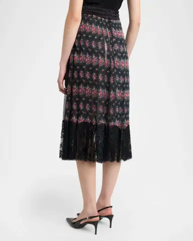 Dolce & Gabbana Small Flower Bouquets-Print Skirt | Thumbnail 3 Dolce & Gabbana Small Flower Bouquets-Print Skirt | Thumbnail 3