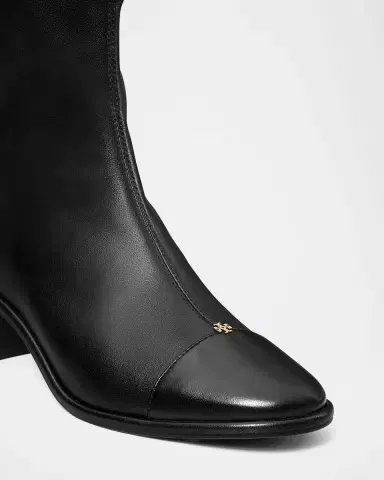 Tory Burch Cap-Toe Leather Ankle Boots | Thumbnail 4 Tory Burch Cap-Toe Leather Ankle Boots | Thumbnail 4