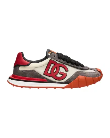 Dolce & Gabbana Men's DG Athletic Textile and Suede Runner Sneakers | Thumbnail 1 Dolce & Gabbana Men's DG Athletic Textile and Suede Runner Sneakers | Thumbnail 1