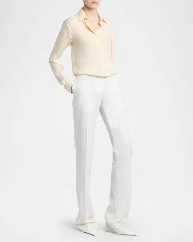 Tom Ford Washed Silk Georgette Button-Down Shirt | Thumbnail 2 Tom Ford Washed Silk Georgette Button-Down Shirt | Thumbnail 2