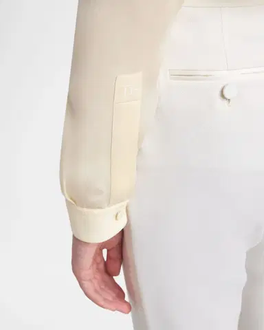Tom Ford Washed Silk Georgette Button-Down Shirt | Thumbnail 5 Tom Ford Washed Silk Georgette Button-Down Shirt | Thumbnail 5
