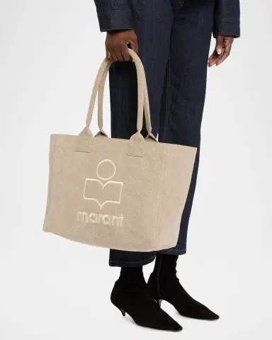 Isabel Marant Yenky Zip Canvas Cotton Tote Bag | Thumbnail 2