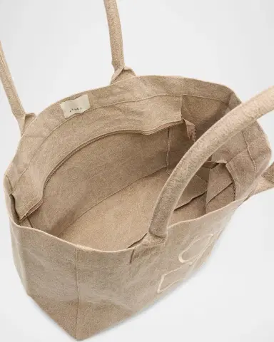 Isabel Marant Yenky Zip Canvas Cotton Tote Bag | Thumbnail 4