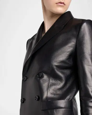 Tom Ford Nappa Leather Double-Breasted Blazer | Thumbnail 5 Tom Ford Nappa Leather Double-Breasted Blazer | Thumbnail 5
