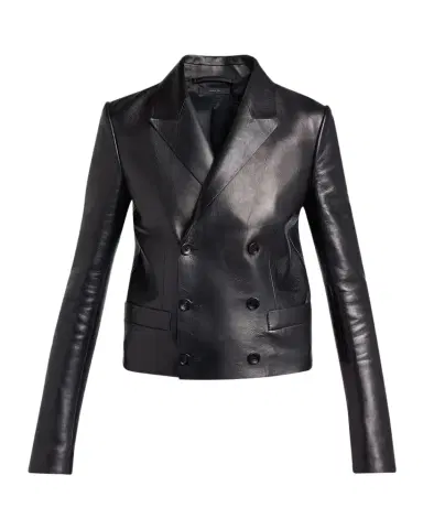 Tom Ford Nappa Leather Double-Breasted Blazer | Thumbnail 1 Tom Ford Nappa Leather Double-Breasted Blazer | Thumbnail 1