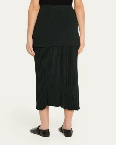 Proenza Schouler Luiza Rib-Knit Midi Skirt | Thumbnail 3 Proenza Schouler Luiza Rib-Knit Midi Skirt | Thumbnail 3