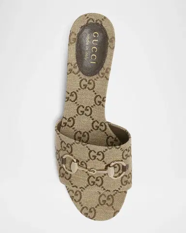 Gucci 55mm Siaga GG Monogram Canvas Block-Heel Sandals | Thumbnail 6 Gucci 55mm Siaga GG Monogram Canvas Block-Heel Sandals | Thumbnail 6