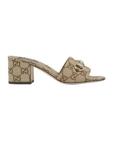 Gucci 55mm Siaga GG Monogram Canvas Block-Heel Sandals | Thumbnail 1 Gucci 55mm Siaga GG Monogram Canvas Block-Heel Sandals | Thumbnail 1