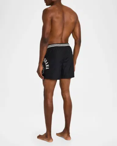 Dolce & Gabbana Men's Logo Crest Swim Trunks | Thumbnail 3