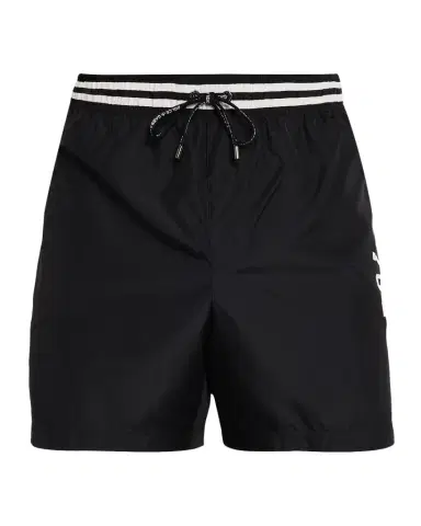 Dolce & Gabbana Men's Logo Crest Swim Trunks | Thumbnail 1