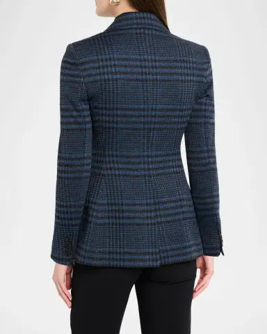 Max Mara Bisso Double-Breasted Plaid Jacket | Thumbnail 3 Max Mara Bisso Double-Breasted Plaid Jacket | Thumbnail 3