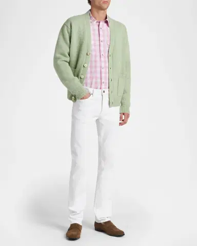 Tom Ford Men's Cotton Plaid Slim-Fit Snap Front Western Shirt | Thumbnail 2