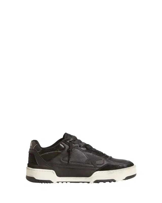 Men's Forty2 Leather and Suede Low-Top Sneakers Men's Forty2 Leather and Suede Low-Top Sneakers