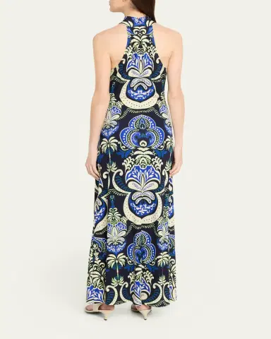 Cara Cara Asher Printed Halter Maxi Dress | Thumbnail 3 Cara Cara Asher Printed Halter Maxi Dress | Thumbnail 3