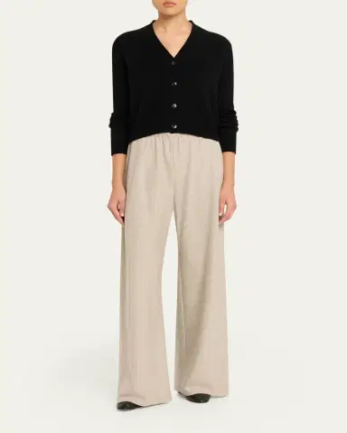 Lisa Yang Marion Cashmere-Silk V-Neck Cardigan | Thumbnail 2