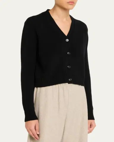 Lisa Yang Marion Cashmere-Silk V-Neck Cardigan | Thumbnail 4