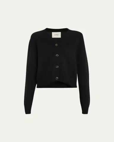Lisa Yang Marion Cashmere-Silk V-Neck Cardigan | Thumbnail 6