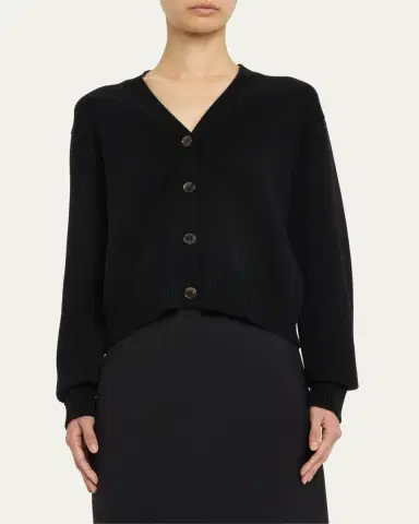 Lisa Yang Marion Cashmere-Silk V-Neck Cardigan | Thumbnail 9