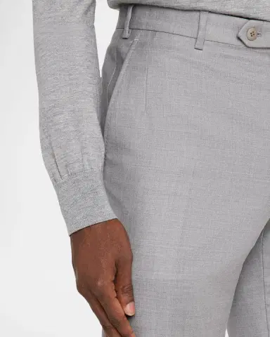 Brioni Men's Wool and Cashmere Sharkskin Two-Piece Suit | Thumbnail 4