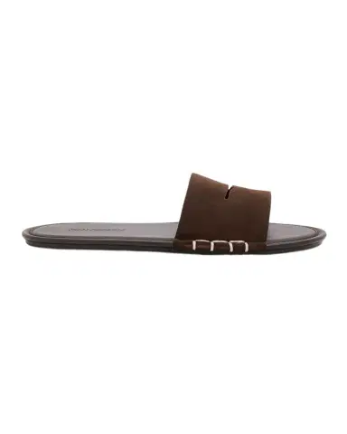 JW Anderson Men's Suede Loafer Slide Mules | Thumbnail 1 JW Anderson Men's Suede Loafer Slide Mules | Thumbnail 1