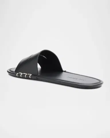 JW Anderson Men's Leather Loafer Slide Mules | Thumbnail 2