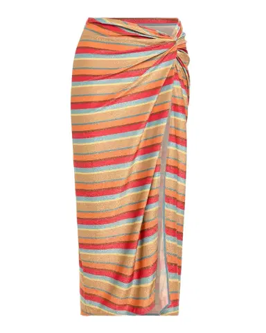 Ramy Brook Xana Glitter Stripe Coverup Skirt | Thumbnail 1
