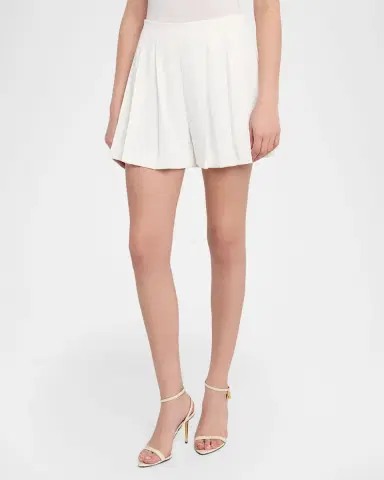L'AGENCE Naamah Pleated Shorts | Thumbnail 4 L'AGENCE Naamah Pleated Shorts | Thumbnail 4