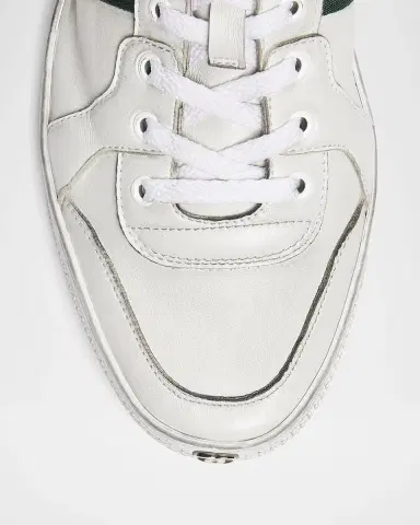 Gucci Men's Stretch Leather Low-Top Sneakers | Thumbnail 5 Gucci Men's Stretch Leather Low-Top Sneakers | Thumbnail 5