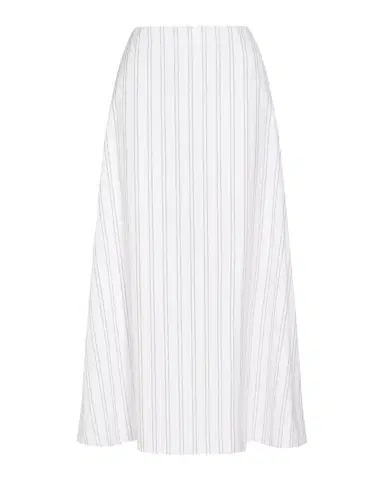 TWP The A-Line Pinstriped Cotton Skirt | Thumbnail 1