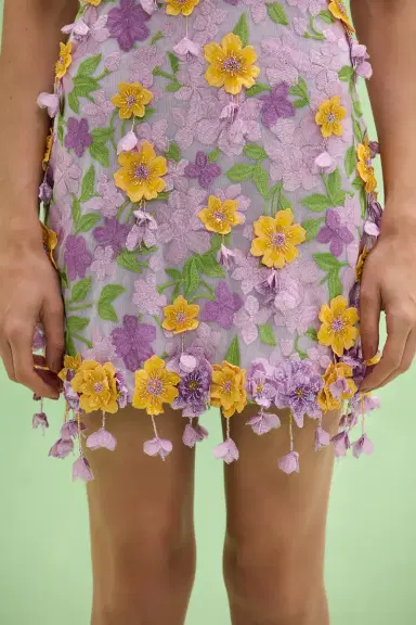PatBo TULLE PINA EMBROIDERED MINI DRESS | Thumbnail 3 PatBo TULLE PINA EMBROIDERED MINI DRESS | Thumbnail 3