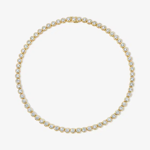 Stephanie Gottlieb Margot Bezel Tennis Necklace