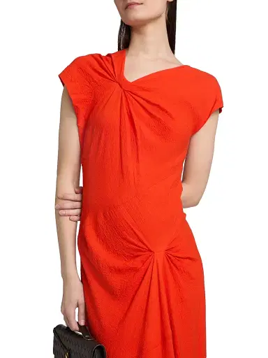 A.L.C. Women's Willa Knotted Crepe Maxi Dress - Persimmon - Size 4 | Thumbnail 6 A.L.C. Women's Willa Knotted Crepe Maxi Dress - Persimmon - Size 4 | Thumbnail 6