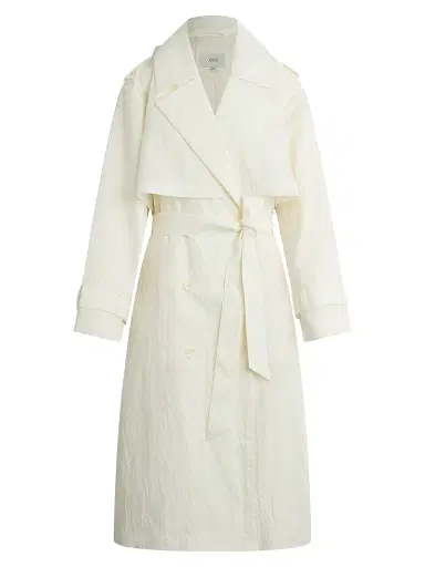 Joe's Jeans Women's The Elizabeth Textured Cotton-Blend Trench Coat | Thumbnail 1