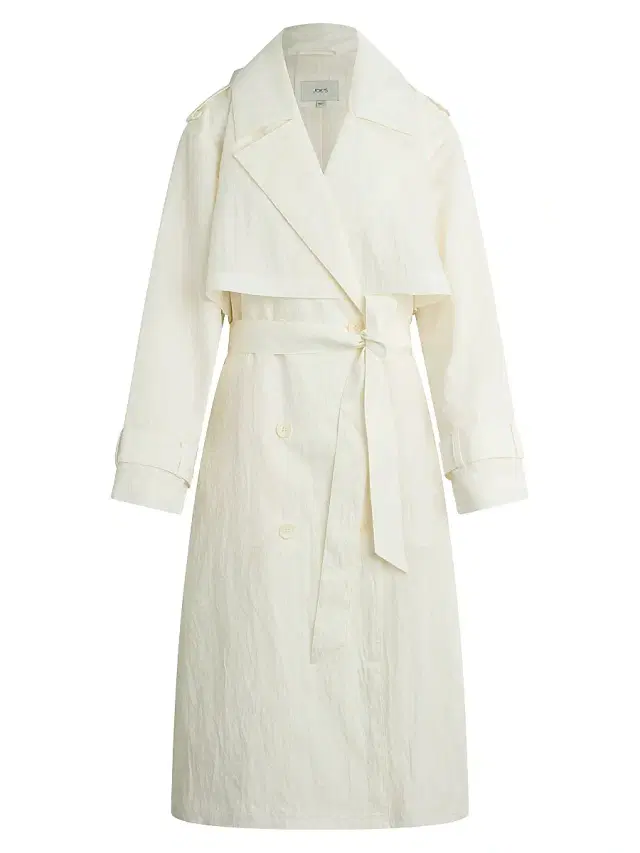 Joe's Jeans Women's The Elizabeth Textured Cotton-Blend Trench Coat - Panna Cotta