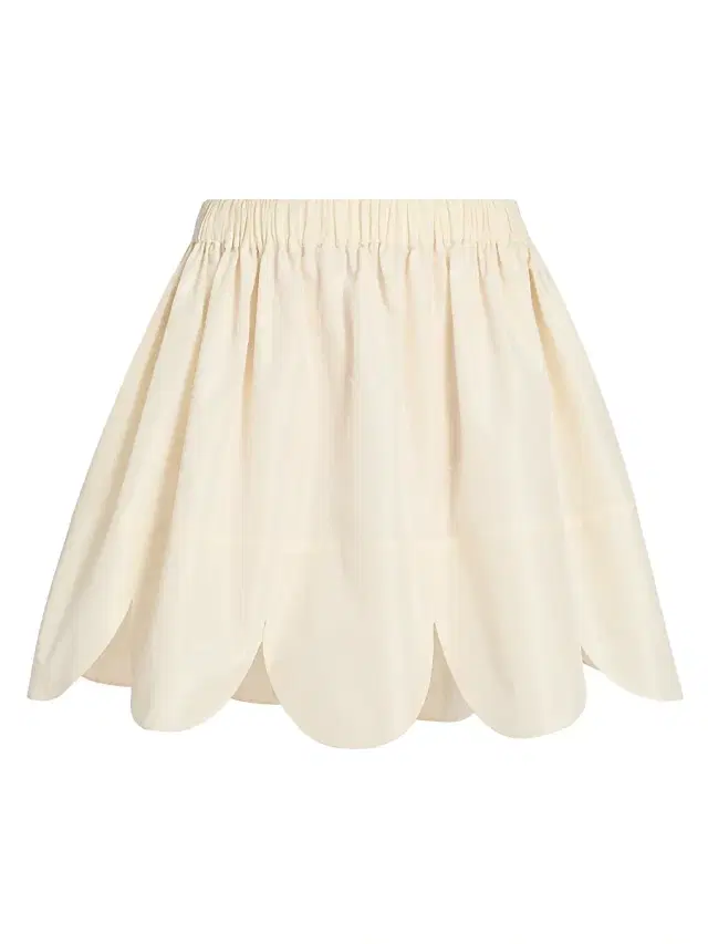 Women's Petal Hem Miniskirt - Beige