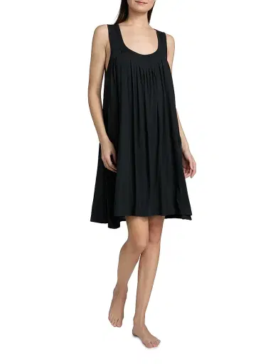 Papinelle Women's Kate Soft Pleat Sleep Dress - Black - Size XS | Thumbnail 2 Papinelle Women's Kate Soft Pleat Sleep Dress - Black - Size XS | Thumbnail 2