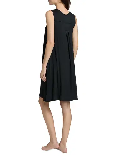 Papinelle Women's Kate Soft Pleat Sleep Dress - Black - Size XS | Thumbnail 4 Papinelle Women's Kate Soft Pleat Sleep Dress - Black - Size XS | Thumbnail 4