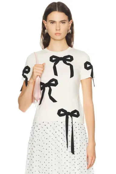 Marc Jacobs Bow Shrunken Tee | Thumbnail 1