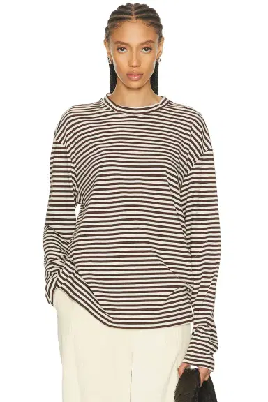 Sprwmn Long Sleeve Oversized Tee | Thumbnail 1