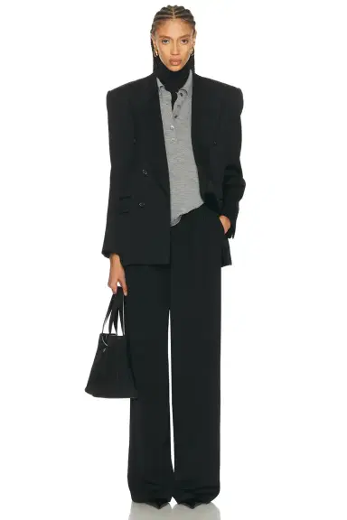 Sprwmn Oversized Cashmere Polo Top | Thumbnail 4 Sprwmn Oversized Cashmere Polo Top | Thumbnail 4