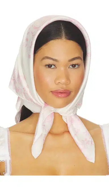 LoveShackFancy Labrina Head Scarf | Thumbnail 1